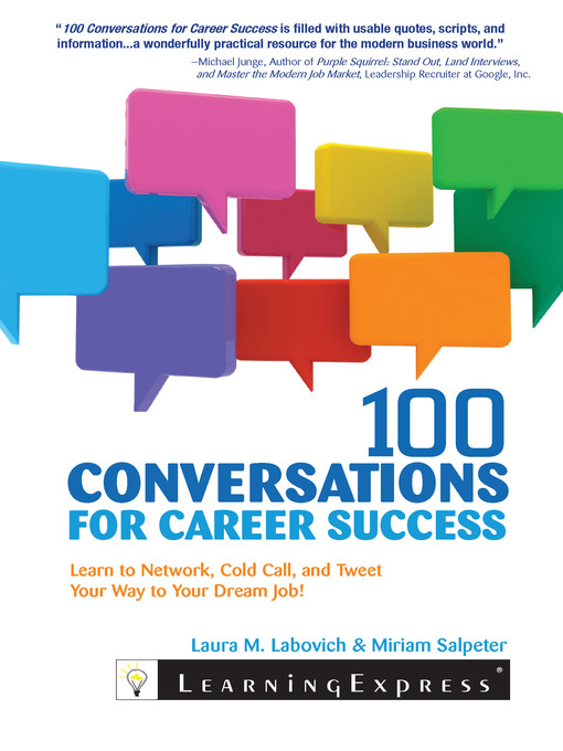 Title details for 100 Conversations for Career Success by Laura Labovich - Available